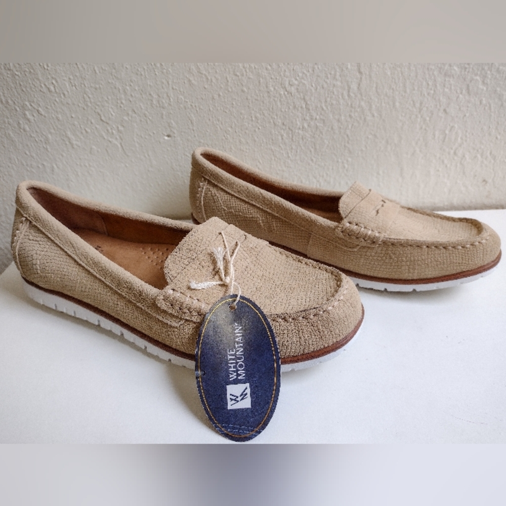 White Mountain Loafers Sand/Beige 7.5